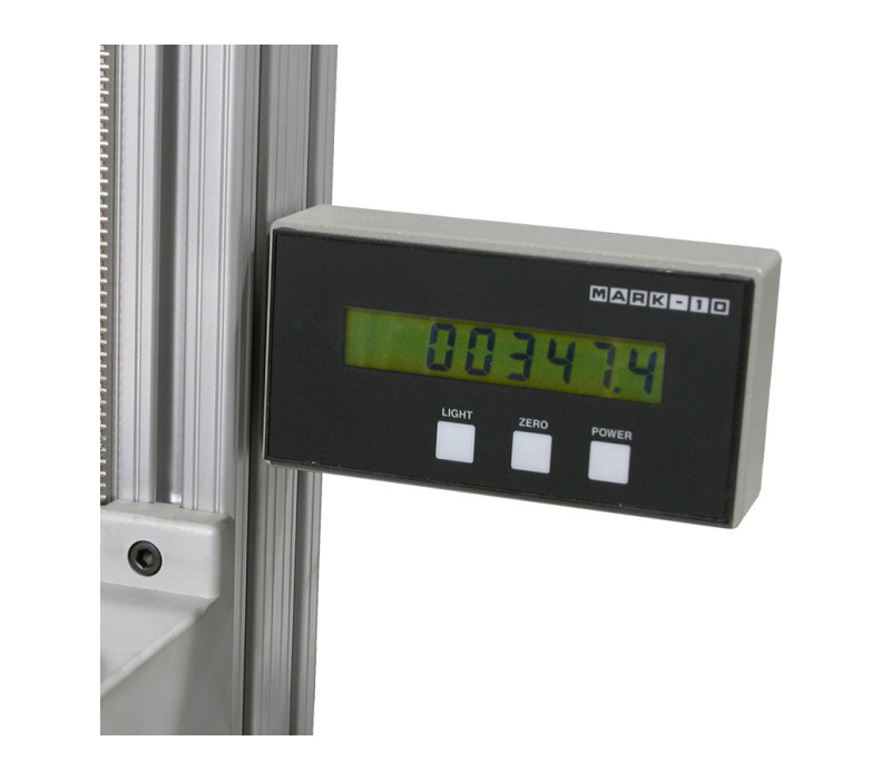 Optional digital angle indicator is useful for torsion spring testing, medical device testing, and other applications.