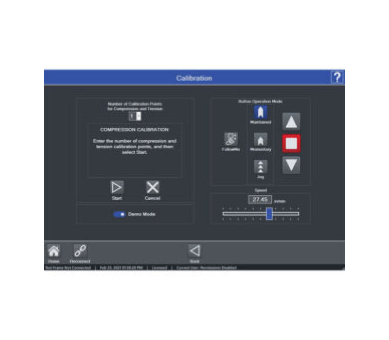 Calibrate Series FS05, FS06 and R07 force sensors using the integrated calibration wizard or remove the force sensor and use a M5I or M7I Indicator for off-site calibration.