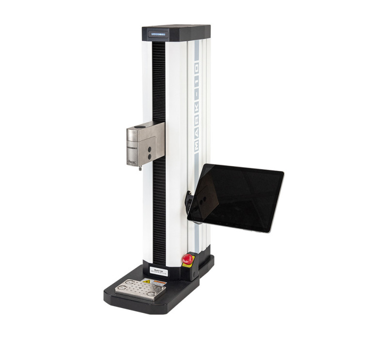F305 Advanced Test Stand shown with a Series FS05 Force Sensor