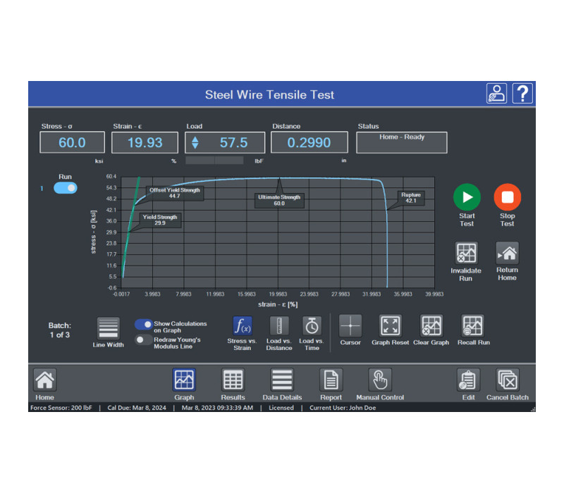 IMF002 Materials Testing Calculations Module for IntelliMESUR®
