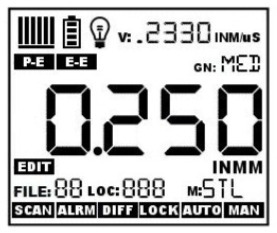 TI-25DLXT Display