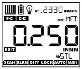 TI-25MXT Display