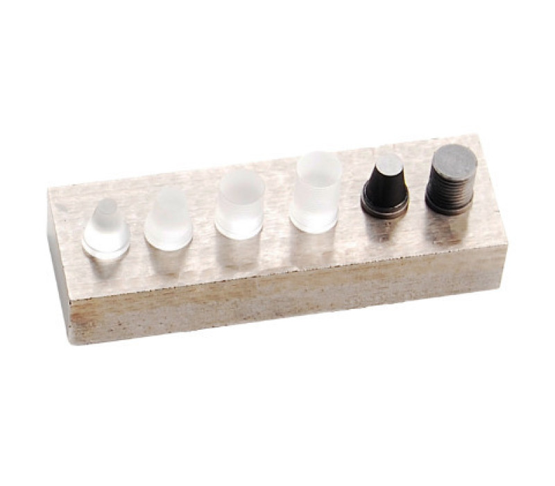 Standard and optional delay line tips for the TI-007X precision ultrasonic wall thickness gauge